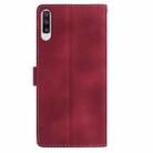 For Samsung Galaxy A50 Rose Flower Embossing Pattern Leather Phone Case(Red) - 3