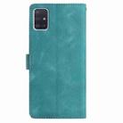 For Samsung Galaxy A51 Rose Flower Embossing Pattern Leather Phone Case(Green) - 2
