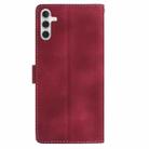 For Samsung Galaxy A54 Rose Flower Embossing Pattern Leather Phone Case(Red) - 3