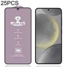 For Samsung Galaxy S24 5G 25pcs 9H 0.18mm High Aluminum Large Arc Tempered Glass Film, Support Fingerprint Unlocking - 1