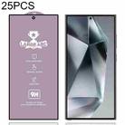For Samsung Galaxy S24 Ultra 5G 25pcs 9H 0.18mm High Aluminum Large Arc Tempered Glass Film, Support Fingerprint Unlocking - 1