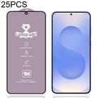 For Samsung Galaxy S25 5G 25pcs 9H 0.18mm High Aluminum Large Arc Tempered Glass Film, Support Fingerprint Unlocking - 1