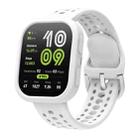 For Amazfit Bip 6 Watch Soft Silicone Protective Case(White) - 3