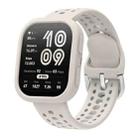 For Amazfit Bip 6 Watch Soft Silicone Protective Case(Ivory White) - 3