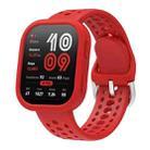 For Amazfit Bip 6 Watch Soft Silicone Protective Case(Red) - 3