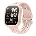 For Amazfit Bip 6 Watch Soft Silicone Protective Case(Pink) - 3