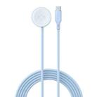 1-To-1 Type-C Charging Cable Watch Wireless Charger for Apple Watch Series(Blue) - 1
