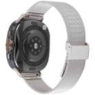 For Samsung Galaxy Watch Ultra 47mm Milanese Integrated Buckle Metal Watch Band(Starlight) - 2