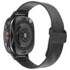 For Samsung Galaxy Watch Ultra 47mm Milanese Integrated Buckle Metal Watch Band(Black) - 2