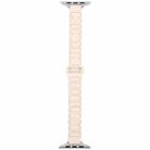 For Apple Watch 42mm / 41mm / 40mm / 38mm Slim I-shaped Magnetic Silicone Watch Band(Silver+Blue White) - 3