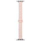 For Apple Watch 42mm / 41mm / 40mm / 38mm Slim I-shaped Magnetic Silicone Watch Band(Silver+Milk Tea Starlight) - 3