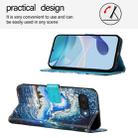 For Google Pixel 9a Colored Drawing Pattern Plain Weave Leather Phone Case(Waves And Sun) - 3