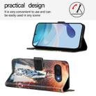 For Google Pixel 9a Colored Drawing Pattern Plain Weave Leather Phone Case(Cats And Tigers) - 3