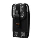 For 6.7-7.2 inch Universal PVC Digital Cloth Mobile Phone Waist Bag(Black) - 1