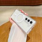 For Samsung Galaxy Z Fold6 5G Large Hole Camera MagSafe Magnetic Clear Acrylic TPU Case(Transparent) - 2