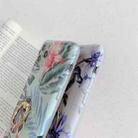 For iPhone 11 Pro Max Colorful Laser Flower Series TPU Mobile Phone Case with Diamond Ring Holder(Rose) - 2