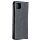 For OPPO Realme C11 Rhombus Texture Horizontal Flip Magnetic Leather Case with Holder & Card Slots(Black) - 2