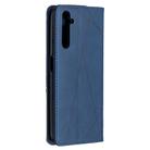 For OPPO Realme 6 Pro Rhombus Texture Horizontal Flip Magnetic Leather Case with Holder & Card Slots(Blue) - 3