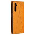 For OPPO Realme 6 Pro Rhombus Texture Horizontal Flip Magnetic Leather Case with Holder & Card Slots(Yellow) - 3