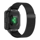 For Garmin Forerunner 35 / 30 xDfind Milanese Metal Watch Band(Black) - 2