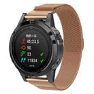 For Garmin Fenix 8/7/6/5 22mm xDfind Milanese Quick Release Metal Watch Band(Rose Gold) - 1