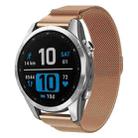 For Garmin Fenix 8/7S/6S/5S 20mm xDfind Milanese Quick Release Metal Watch Band(Rose Gold) - 1