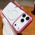 For iPhone 17 Pro Contrast Color Gradient Transparent MagSafe Phone Case(Purple Pink + Light Purple) - 1
