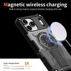 For iPhone 17 Pro Max Camouflage Kickstand Rotating Shaft MagSafe Phone Case(Carbon Fiber Grey) - 3