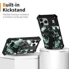 For iPhone 16 Pro Max Camouflage Kickstand Rotating Shaft MagSafe Phone Case(Mint Green Camouflage) - 2