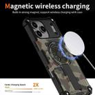 For iPhone 16 Plus Camouflage Kickstand Rotating Shaft MagSafe Phone Case(Army Green Camouflage) - 3