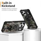 For iPhone 15 Pro Camouflage Kickstand Rotating Shaft MagSafe Phone Case(Army Green Camouflage) - 2