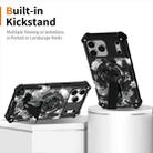 For iPhone 14 / 13 Camouflage Kickstand Rotating Shaft MagSafe Phone Case(Mint Green Camouflage) - 2