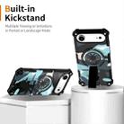 For iPhone 17 Air Camouflage Kickstand Rotating Shaft MagSafe Phone Case(Green Camouflage) - 2