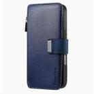 For iPhone 16 Pro Max CaseNeo MagSafe RFID Anti-theft Zipper Wallet Retro Leather Phone Case(Blue) - 2