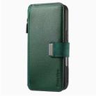 For iPhone 16 Pro Max CaseNeo MagSafe RFID Anti-theft Zipper Wallet Retro Leather Phone Case(Green) - 2