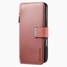 For iPhone 16 Pro Max CaseNeo MagSafe RFID Anti-theft Zipper Wallet Retro Leather Phone Case(Pink) - 2