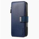 For iPhone 16 Pro CaseNeo MagSafe RFID Anti-theft Zipper Wallet Retro Leather Phone Case(Blue) - 2