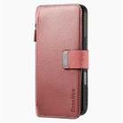 For iPhone 16 Pro CaseNeo MagSafe RFID Anti-theft Zipper Wallet Retro Leather Phone Case(Pink) - 2