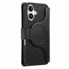 For iPhone 16 Plus CaseNeo MagSafe RFID Anti-theft Zipper Wallet Retro Leather Phone Case(Black) - 3