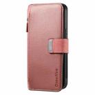 For iPhone 16 CaseNeo MagSafe RFID Anti-theft Zipper Wallet Retro Leather Phone Case(Pink) - 2