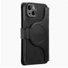 For iPhone 14 CaseNeo MagSafe RFID Anti-theft Zipper Wallet Retro Leather Phone Case(Black) - 3