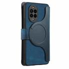 For Huawei nova 13 Pro CaseNeo MagSafe RFID Anti-theft Zipper Wallet Retro Leather Phone Case(Blue) - 3