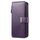 For Huawei nova 13 Pro CaseNeo MagSafe RFID Anti-theft Zipper Wallet Retro Leather Phone Case(Purple) - 2