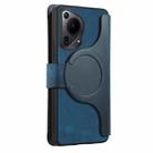 For Huawei Pura 70 Ultra CaseNeo MagSafe RFID Anti-theft Zipper Wallet Retro Leather Phone Case(Blue) - 3