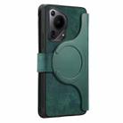 For Huawei Pura 70 Ultra CaseNeo MagSafe RFID Anti-theft Zipper Wallet Retro Leather Phone Case(Green) - 3