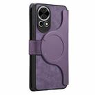 For Huawei nova 13 / 12 CaseNeo MagSafe RFID Anti-theft Zipper Wallet Retro Leather Phone Case(Purple) - 4