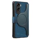 For Honor 90 Lite CaseNeo MagSafe RFID Anti-theft Zipper Wallet Retro Leather Phone Case(Blue) - 3