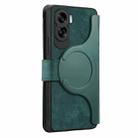 For Honor 90 Lite CaseNeo MagSafe RFID Anti-theft Zipper Wallet Retro Leather Phone Case(Green) - 3