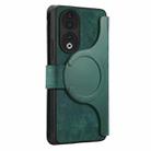For Honor 90 CaseNeo MagSafe RFID Anti-theft Zipper Wallet Retro Leather Phone Case(Green) - 3
