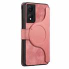 For Honor X7b CaseNeo MagSafe RFID Anti-theft Zipper Wallet Retro Leather Phone Case(Pink) - 3